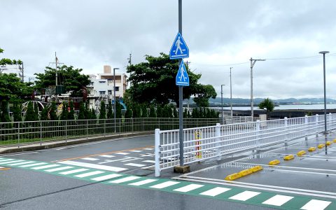 サンエー板良敷店 駐車場サイン２種 設置工事